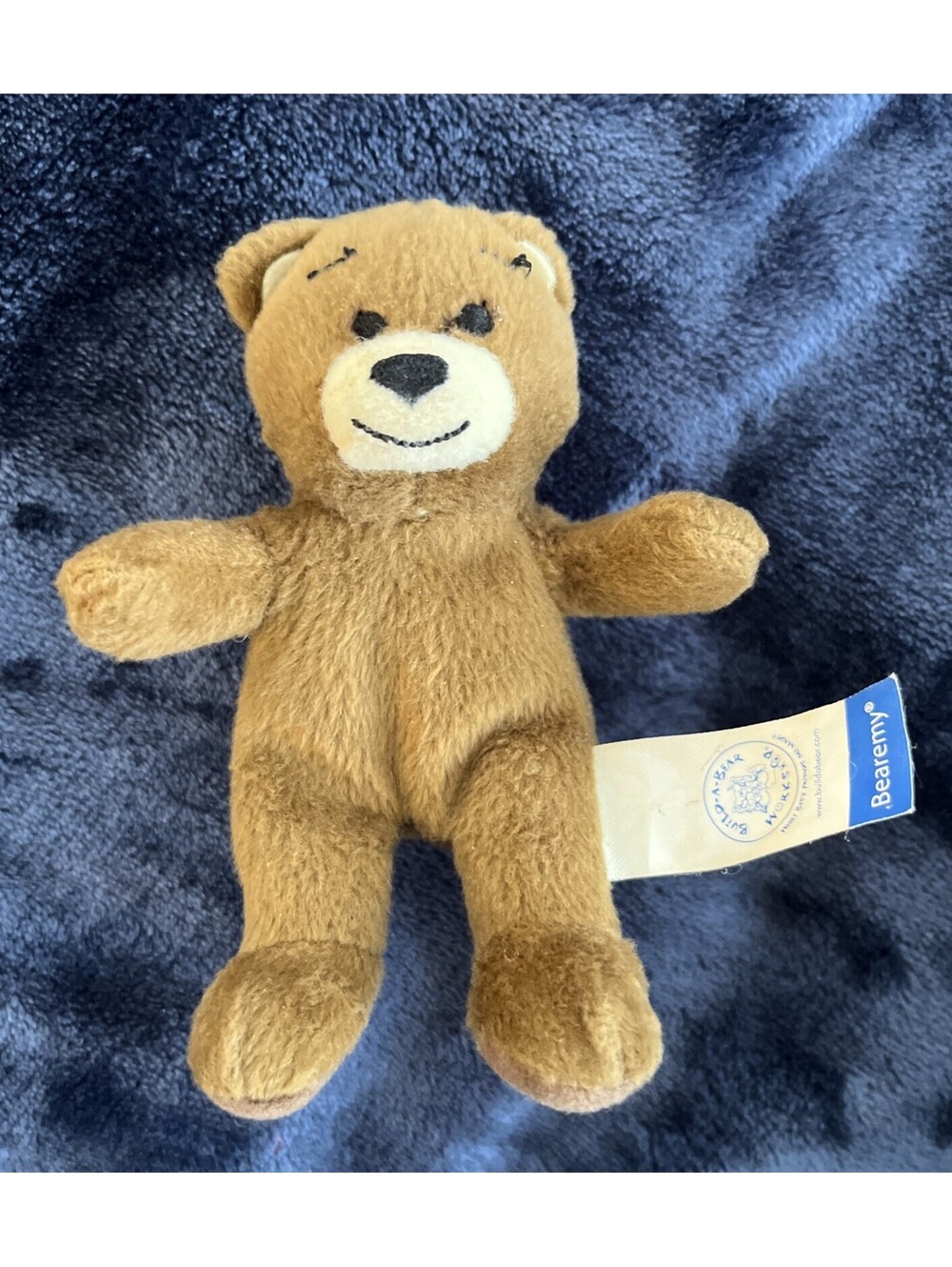 2006 Sm Brown Plush 4.5" Build a Bear Baby Doll Toy Bearemy Workshop Mcdonald's